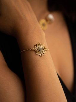 SOUL WORKS - Labradorite Mandala Adjustable Bracelet