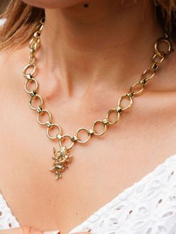 SOUL WORKS - Ganesha Charm Necklace (16-18)