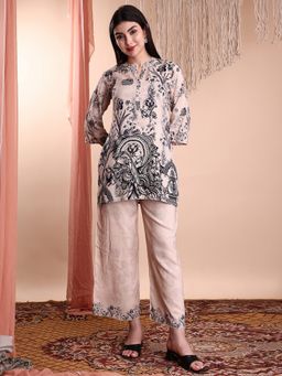 BERRYLICIOUS - Women Beige Paisley Printed Co-Ord Set