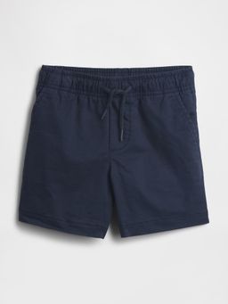GAP - Boys' Cotton Mid-Waist On-Seam-Pocket Shorts - Navy Blue