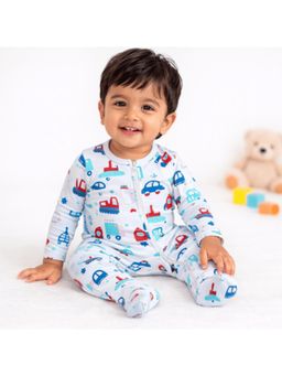 Blumbuds - Construction & Vehicle Printed Cotton Bodysuit