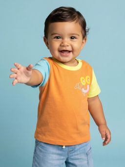 Nautinati - Baby Boys' 100% Cotton Colorblock T-shirt