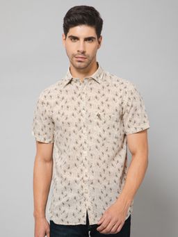 Cantabil - Men Beige Shirt