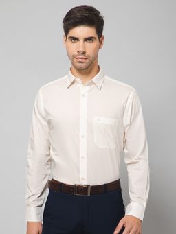 Cantabil - Men Off White Shirt