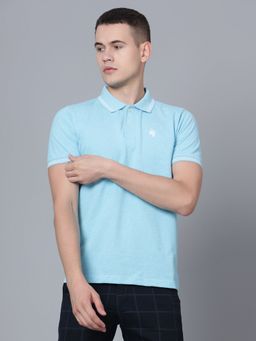 Cantabil - Men Turquoise Polo T-shirt