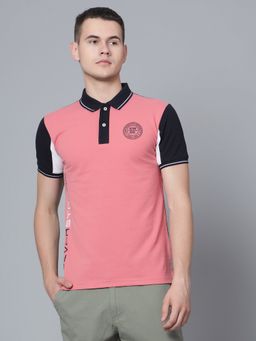 Cantabil - Men Pink Polo T-shirt