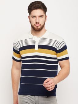 Cantabil - Men White Polo T-shirt