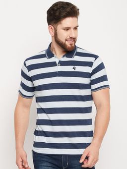 Cantabil - Men Blue Polo T-shirt