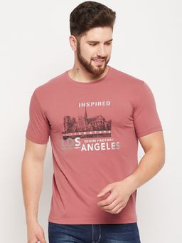 Cantabil - Men Dark Pink T-shirt