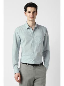 Peter England - Men Light Blue Nuvo Fit Full Sleeves Formal Shirt