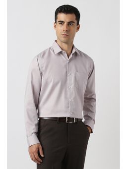 Van Heusen - Men Grey Printed Full Sleeves Wrinkle Resistant Formal Shirt