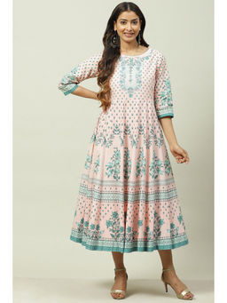 Biba - Peach Flared Fusion Wear