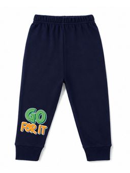KAVEE - Unisex Cotton Bio washed Full Length Jogger You Got It Print - Navy Blue