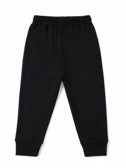 KAVEE - Unisex Cotton Bio washed Full Length Jogger Solid Colour - Black