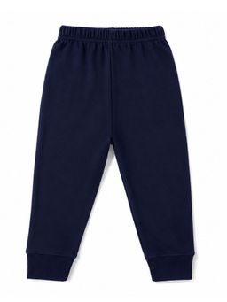 KAVEE - Unisex Cotton Bio washed Full Length Jogger Solid Colour - Navy Blue