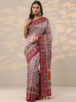 Libas - Multi-Color Printed Saree with Unstitched Blouse