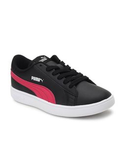 Puma - Smash v2 L Kids Black Solid Sneakers