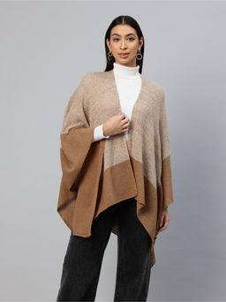 Pierre Carlo - Womens Beige Self Design Sweater