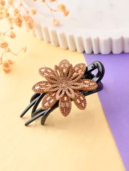 Silvermerc Designs - Crystal Flower Claw Clip