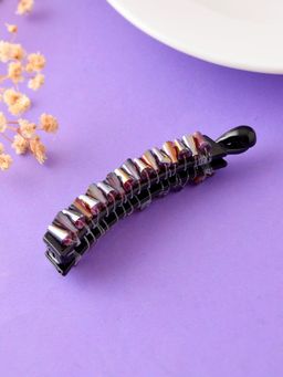 Silvermerc Designs - Black Crystal Hair Banana Clip