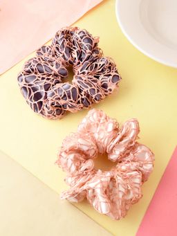 Silvermerc Designs - Stylish Hair Scrunchies (Pack of 2)