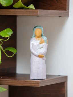 ExclusiveLane - Pure Love Hand-Carved & Hand-Painted Wood Figurine Showpiece