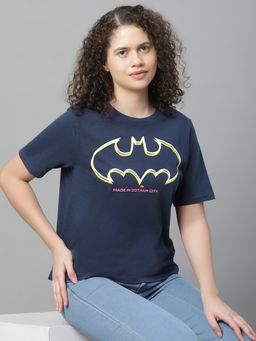 Free Authority - Batman Printed Relaxed Fit T-Shirt for Women
