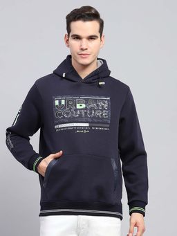 Monte Carlo - Navy Blue Printed Hoodie