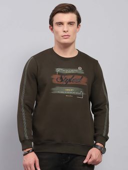 Monte Carlo - Olive Printed Sweatshirt