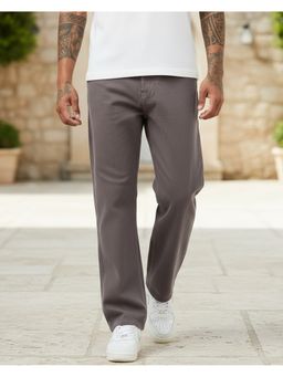 Bewakoof - Men's Brown Straight Fit Jeans