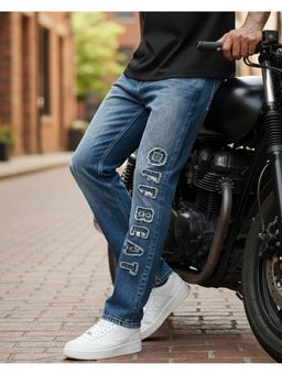 Bewakoof - Men's Blue Straight Fit Jeans