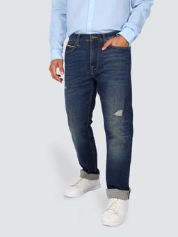 Lee - Men Blue Mick Comfort Fit Mid Rise Light Fade Jeans
