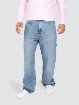 Lee - Men Blue Baggy Fit Mid Rise Light Fade Jeans