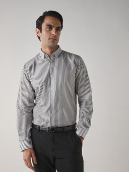 Reid & Taylor - Men's White Cotton Casual Shirt