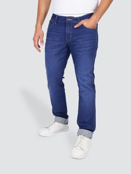 Wrangler - Men Blue Skanders Slim Fit Low Rise Jeans