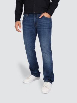 Wrangler - Men's Blue Millard Regular Fit Mid Rise Jeans