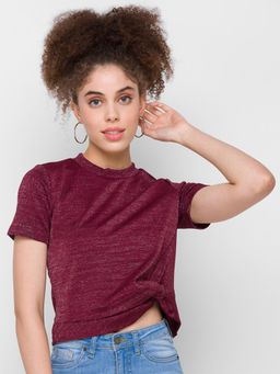 Globus - Solid Maroon Top