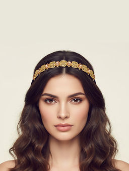ORNAMAAS - Victoria Filigree Blush Pink Headdress