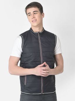CRIMSOUNE CLUB - Men Navy Blue Light-padding Gilet