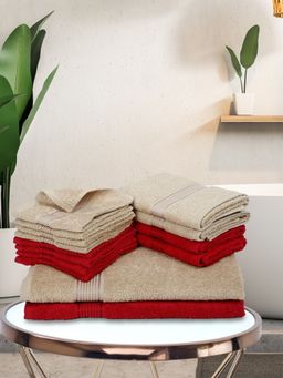 KOPA - Quick Dry 100% Cotton Soft Terry Towel -2Pc Bath, 4Pc Hand, 8Pc Face D'Ross Solid
