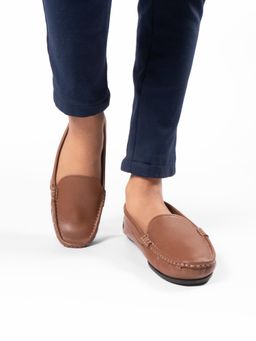 Yoho - Tan Bliss Comfortable Loafers for Women