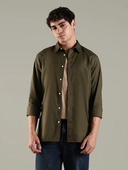 Tommy Hilfiger - Solid Slim Fit Cotton Shirt
