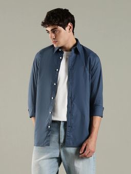 Tommy Hilfiger - Solid Slim Fit Cotton Shirt