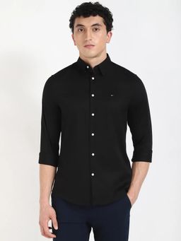 Tommy Hilfiger - Solid Slim Fit Satin Woven Shirt