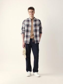 The Bear House - Men’s Casual Checkered Multi-Color Shirt