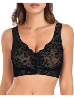 BRACHY - Women Black Front Open Maternity Feeding Bra