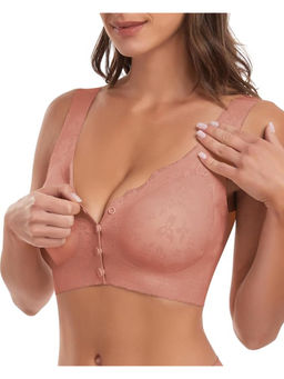 BRACHY - Women Pink Front Open Maternity Feeding Bra