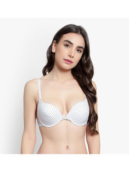 BRACHY - Women White Front Open Underwire Sexy Pushup Padded Bra