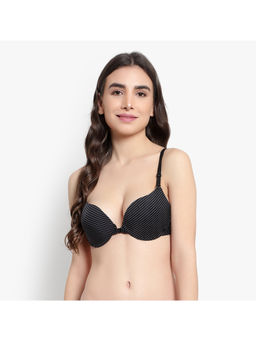 BRACHY - Women Black Front Open Underwire Sexy Pushup Padded Bra