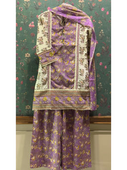 HERITAGE - Multi Color Straight Fit Cotton Kurta With Pant & Dupatta
